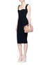 Figure View - Click To Enlarge - VICTORIA BECKHAM - Curve cami fitted dress