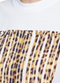 Detail View - Click To Enlarge - ALEXANDER WANG - Leopard barcode print cropped tank top