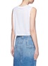 Back View - Click To Enlarge - ALEXANDER WANG - Leopard barcode print cropped tank top