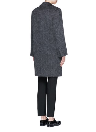 Back View - Click To Enlarge - MS MIN - Peaked lapel oversized coat