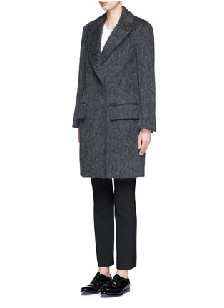 Front View - Click To Enlarge - MS MIN - Peaked lapel oversized coat