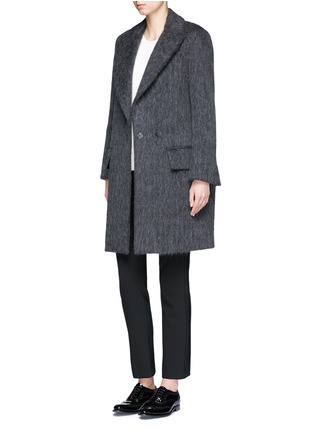 Figure View - Click To Enlarge - MS MIN - Peaked lapel oversized coat