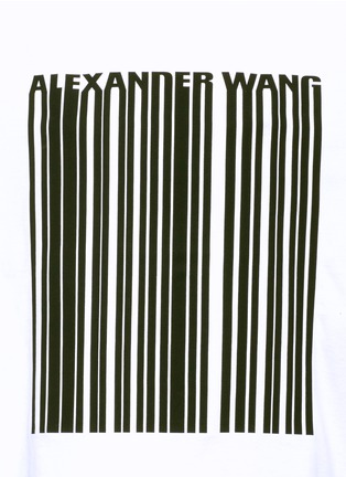 Detail View - Click To Enlarge - ALEXANDER WANG - Barcode logo print T-shirt