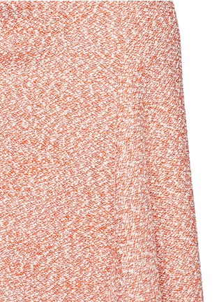 Detail View - Click To Enlarge - VICTORIA BECKHAM - Marled bouclé draped midi skirt