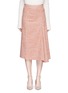 Main View - Click To Enlarge - VICTORIA BECKHAM - Marled bouclé draped midi skirt