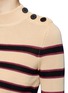 Detail View - Click To Enlarge - ISABEL MARANT ÉTOILE - 'Devona' stripe button shoulder sweater