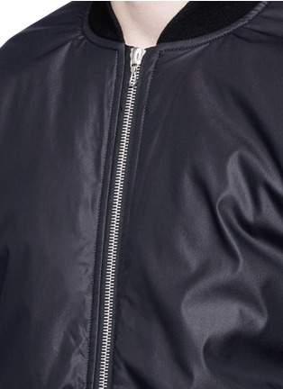 Detail View - Click To Enlarge - ATTACHMENT - Oversized zip hem bomber jacket