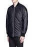 Front View - Click To Enlarge - ATTACHMENT - Oversized zip hem bomber jacket