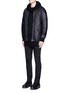 Figure View - Click To Enlarge - ATTACHMENT - Oversized zip hem bomber jacket