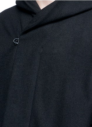 Detail View - Click To Enlarge - ATTACHMENT - Hooded wool-cashmere coat