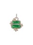 Main View - Click To Enlarge - SAMUEL KUNG - Diamond jadeite 18k white gold pendant