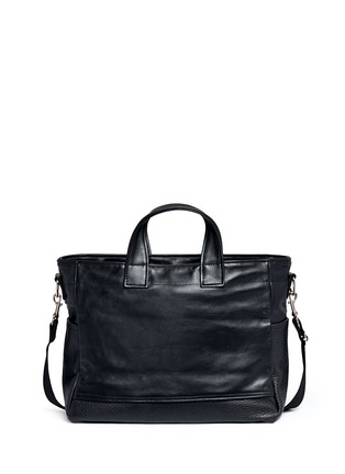 Main View - Click To Enlarge - MEILLEUR AMI PARIS - 'Petit Ami' suede and leather tote bag