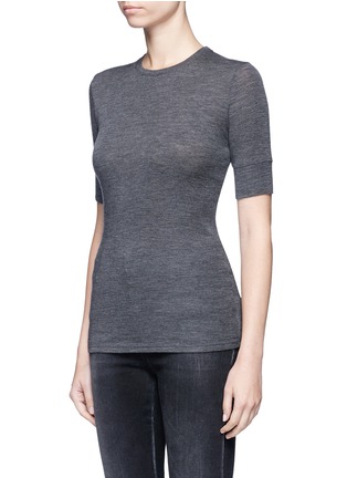 Front View - Click To Enlarge - VINCE - Short sleeve wool sweater