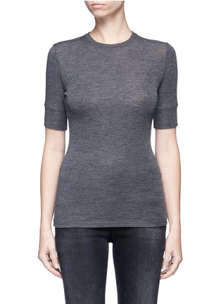 Main View - Click To Enlarge - VINCE - Short sleeve wool sweater