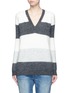 Main View - Click To Enlarge - VINCE - 'Vee' stripe mohair-wool blend sweater