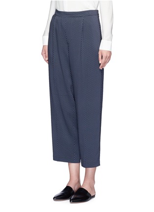 Front View - Click To Enlarge - VINCE - Tie print silk georgette lounge pants