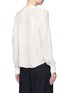 Back View - Click To Enlarge - VINCE - Drape wrap front silk blouse