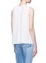 Back View - Click To Enlarge - VINCE - Stitched front insert sleeveless blouse