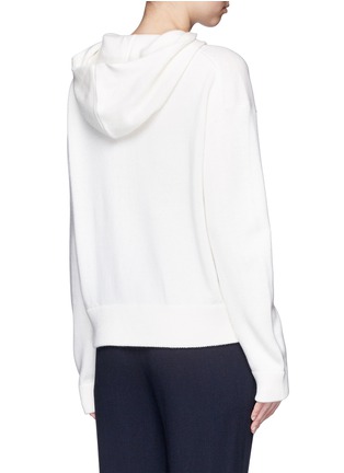 Back View - Click To Enlarge - VINCE - Cashmere-wool hooded sweater