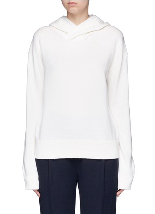 Main View - Click To Enlarge - VINCE - Cashmere-wool hooded sweater