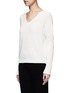 Front View - Click To Enlarge - VINCE - 'Vee' cotton chunky rib knit sweater