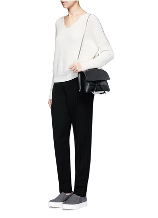 Figure View - Click To Enlarge - VINCE - 'Vee' cotton chunky rib knit sweater