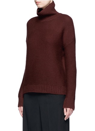 Front View - Click To Enlarge - VINCE - Wool-cashmere cowl neck sweater