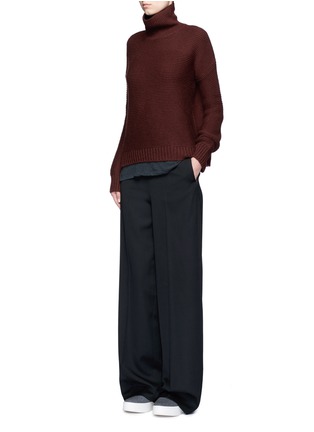 Figure View - Click To Enlarge - VINCE - Wool-cashmere cowl neck sweater