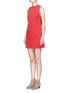 Front View - Click To Enlarge - ALICE & OLIVIA - 'Coley' mock neck A-line dress