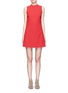Main View - Click To Enlarge - ALICE & OLIVIA - 'Coley' mock neck A-line dress