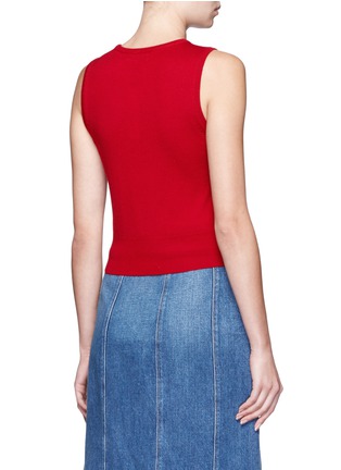 Back View - Click To Enlarge - ALICE & OLIVIA - 'Igby' embellished sleeveless knit top