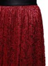 Detail View - Click To Enlarge - ALICE & OLIVIA - 'Mikaela' floral lace pleatd midi skirt