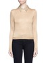 Main View - Click To Enlarge - ALICE & OLIVIA - Embellished collar metallic sweater