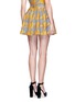 Back View - Click To Enlarge - ALICE & OLIVIA - 'Connor' lampshade houndstooth patchwork skirt