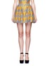 Main View - Click To Enlarge - ALICE & OLIVIA - 'Connor' lampshade houndstooth patchwork skirt
