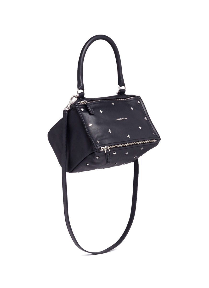 GIVENCHY 'Pandora' small cross stud leather bag