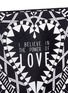 Detail View - Click To Enlarge - GIVENCHY - 'Power of Love' large slogan print zip pouch