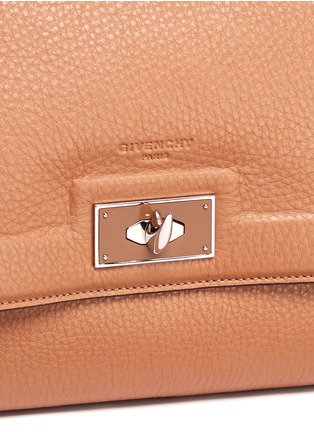 Detail View - Click To Enlarge - GIVENCHY - 'Shark' small leather shoulder bag