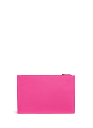 Back View - Click To Enlarge - GIVENCHY - 'Antigona' large leather zip pouch