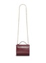 Back View - Click To Enlarge - GIVENCHY - 'Pandora Box' mini saffiano patent leather chain bag
