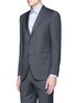 Front View - Click To Enlarge - LANVIN - 'Attitude' speckled check wool suit