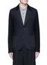 Main View - Click To Enlarge - LANVIN - Deconstructed colourblock jersey soft blazer
