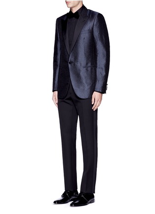 Figure View - Click To Enlarge - LANVIN - 'Evolution' silk jacquard tuxedo blazer