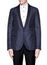 Main View - Click To Enlarge - LANVIN - Slim fit metallic jacquard tuxedo blazer