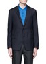 Main View - Click To Enlarge - LANVIN - Slim fit collar trim wool blazer