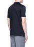 Back View - Click To Enlarge - LANVIN - Slim fit ribbon shoulder polo shirt