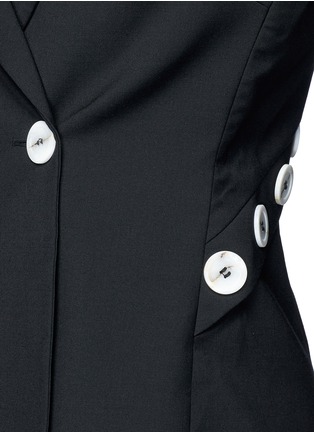 Detail View - Click To Enlarge - ELLERY - 'Gene' grosgrain pull button virgin wool blend jacket