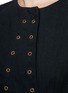 Detail View - Click To Enlarge - ELLERY - 'Femme' eyelet selvedge collarless jacket
