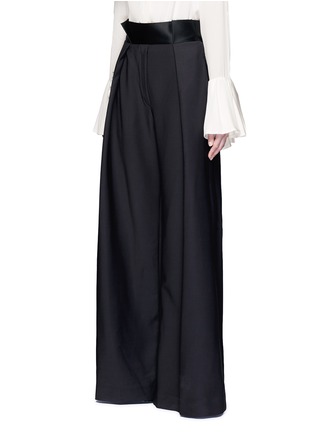 Front View - Click To Enlarge - ELLERY - 'Star 80' paperbag waist wide leg pants