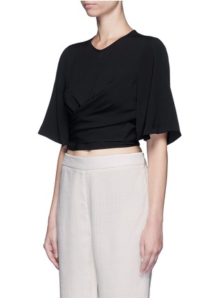 Front View - Click To Enlarge - ELLERY - 'Dalliance' wrap tie crepe top